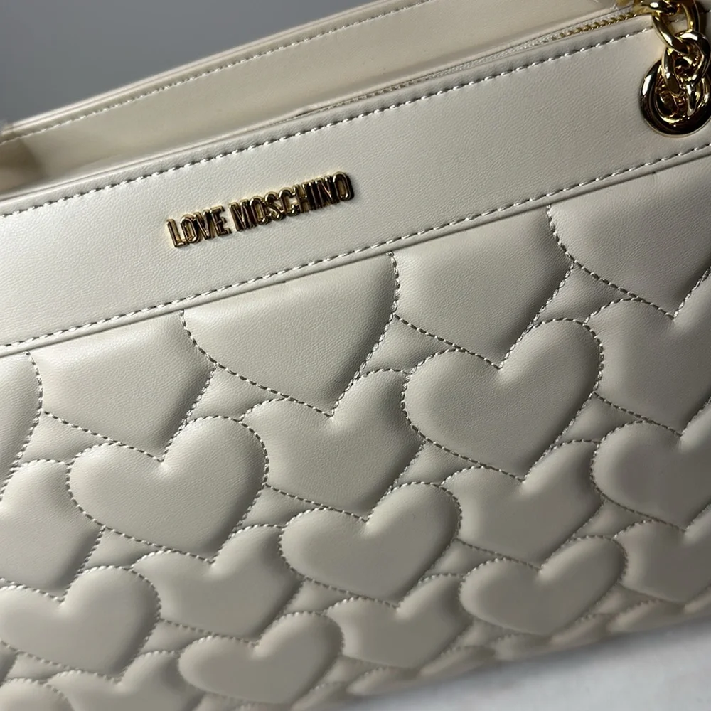 Love Moschino Beige Shoulder Bag - Picture 7 of 10